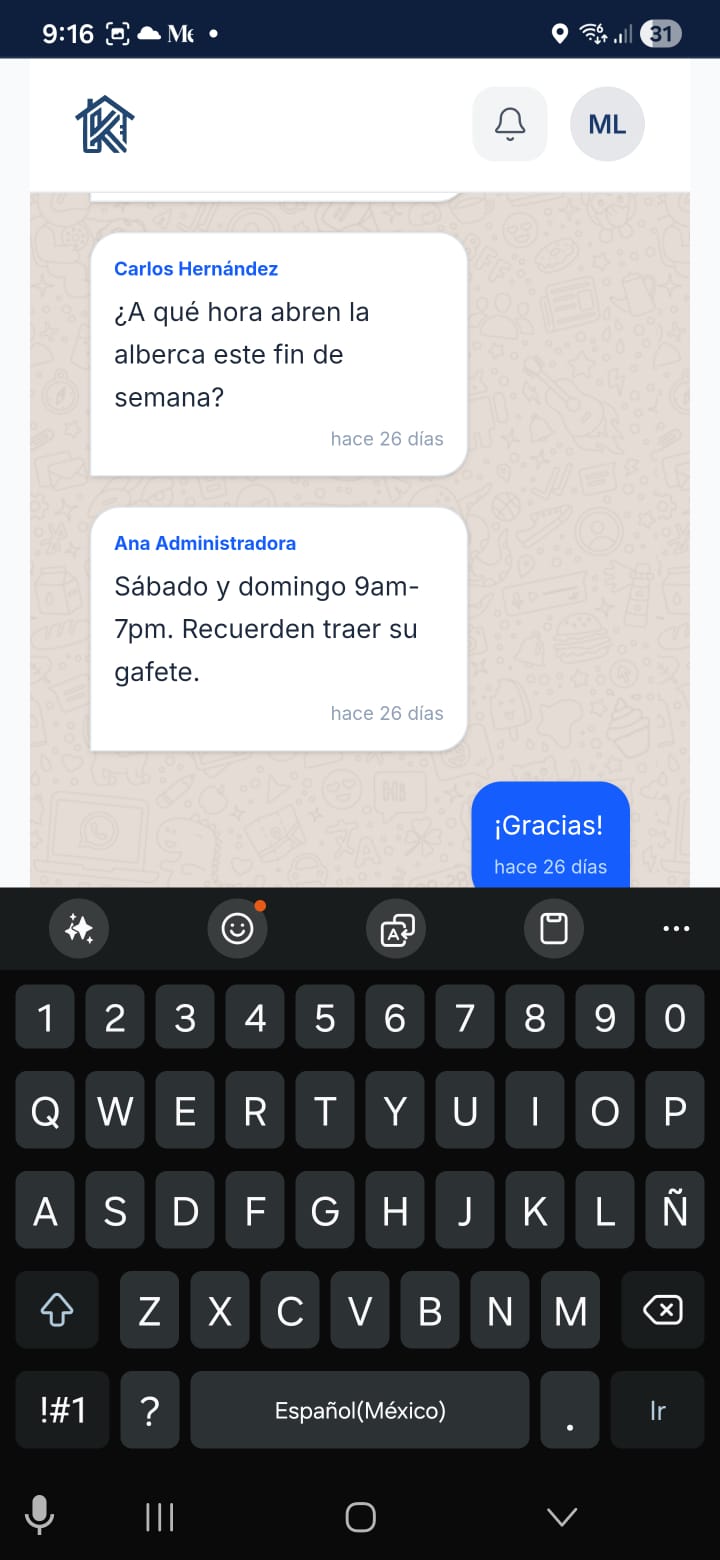 Mensajes — tuKaseta